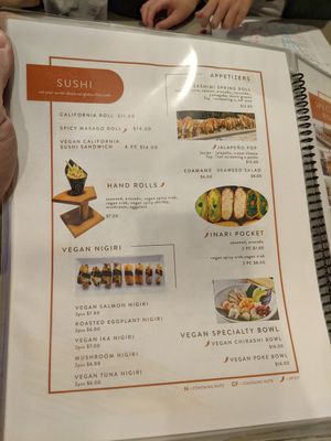 Their sushi options have expanded, there's another page for specialty rolls at VeggiEAT - Henderson in Henderson