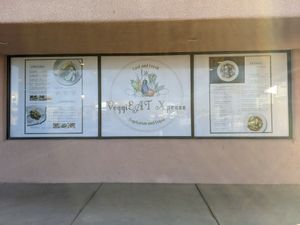 Outdoor menu display at VeggiEAT - Henderson in Henderson