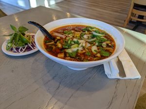 Spicy Lemongrass Noodle Soup at VeggiEAT - Henderson in Henderson