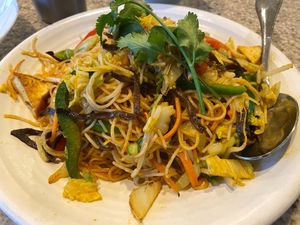 Singapore rice noodles entree 2 at VeggiEAT - Henderson in Henderson