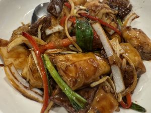 Beef chow fun  at VeggiEAT - Henderson in Henderson