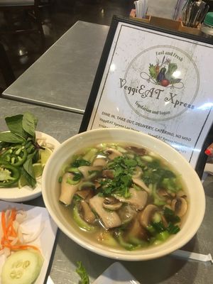 Mushroom Pho Soup at VeggiEAT - Henderson in Henderson