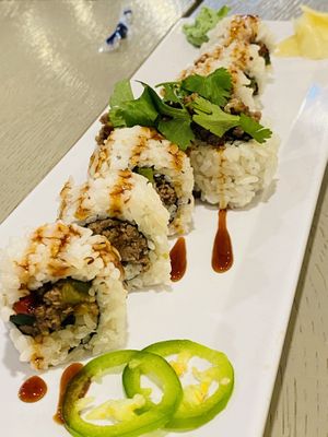 Impossible sushi amazing!! at VeggiEAT - Henderson in Henderson