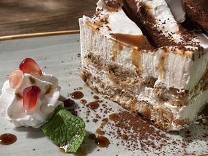 Tiramisu (vegan) 😋  at Wulbert's Cafe in Dresden