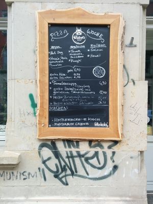 Menu (24/10/17) at Wulbert's Cafe in Dresden