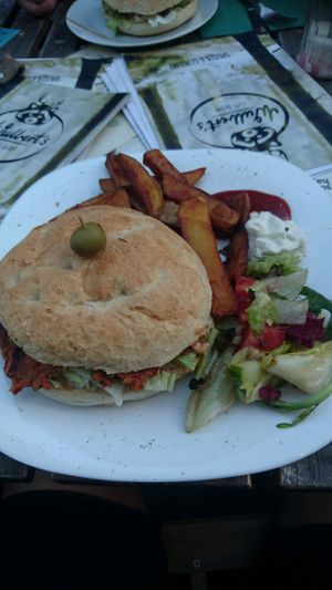 Peace Burger at Wulbert's Cafe in Dresden