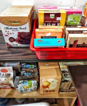 Items for sale at New Green Pasture Cafe 新绿园 in Central Singapore