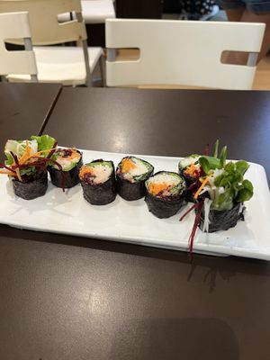 Sushi rolls  at New Green Pasture Cafe 新绿园 in Central Singapore