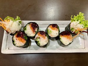 Sushi at New Green Pasture Cafe 新绿园 in Central Singapore