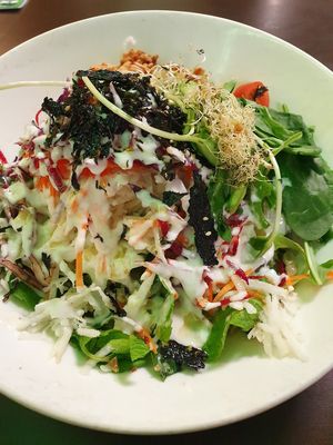 Soba Salad at New Green Pasture Cafe 新绿园 in Central Singapore
