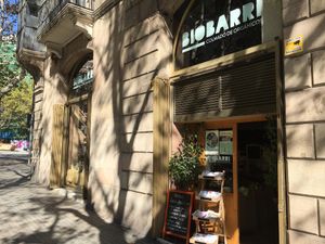 Outside at BioBarri in Barcelona