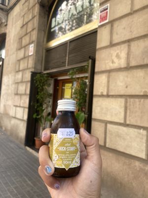 Ginger Shot to Wake Up  at BioBarri in Barcelona