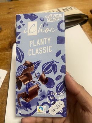 The Chocolate I selected, pretty good - recommend  at BioBarri in Barcelona