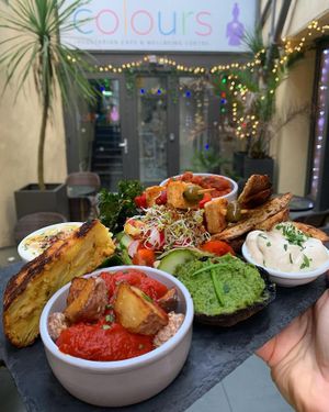Vegan Tapas at Colours Cafe & Wellbeing Centre in Truro