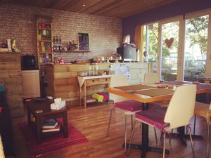 Beautiful interior with lots of colours  at Colours Cafe & Wellbeing Centre in Truro