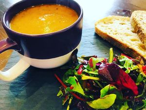 Soup at Colours Cafe & Wellbeing Centre in Truro
