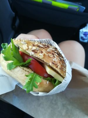 Sandwich at Green Bean in Brezice