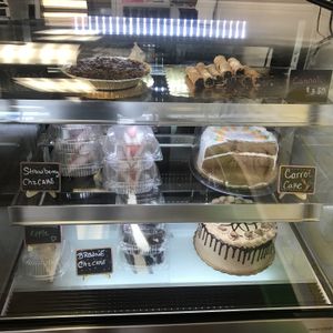 Dessert case at House of Flavor in Bayonne