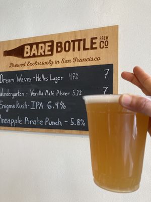 Barebottle Pineapple Pirate Punch at Chisme Cantina in San Francisco