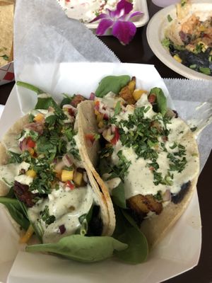 Plantain tacos  at Chisme Cantina in San Francisco