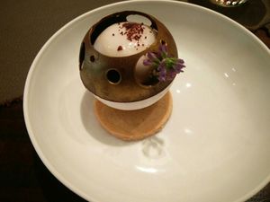 Chocolate "grand crue" with aquafaba meringue at Etude in Paris