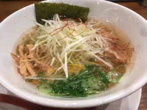 Vegan Yuzu Shio ramen  at Kyushu Jangara Ramen - Seibu Ikebukuro in Tokyo