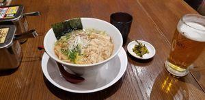 Vegan ramen at Kyushu Jangara Ramen - Seibu Ikebukuro in Tokyo