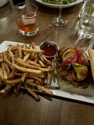 nashville hot maitake sandwich  at Twisted Fern in Park City