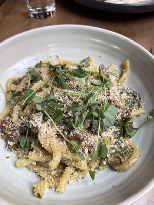 Bucatini with Mushrooms   at Twisted Fern in Park City