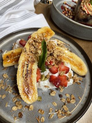 Coconut Rice Pudding with fruit   at Twisted Fern in Park City