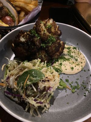 Pickled and Fried Cauliflower (bizarre - do not recommend) at Tippler's Tap in South Brisbane