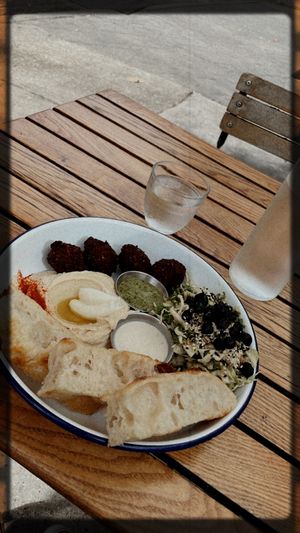 More vegan power baby!!  at 1000 Figs in New Orleans