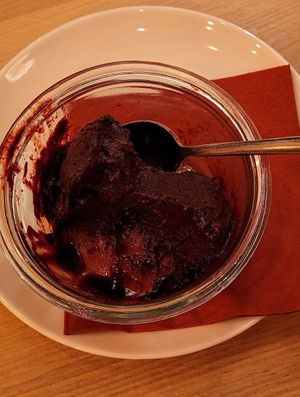 Bio Heidelbeer Eis (Sorbet) at Biohotel Garmischer Hof in Garmisch-partenkirchen