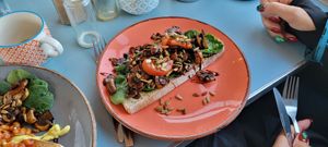 Mushrooms at The Bus Cafe in Margate