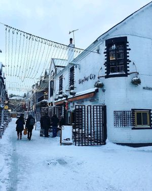 scotland in spring at Ubiquitous Chip in Glasgow