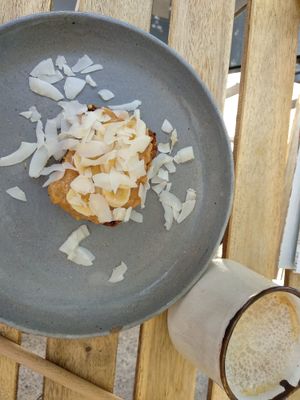 Banana Bread with Toppings at mymuybueno Deli in Mallorca