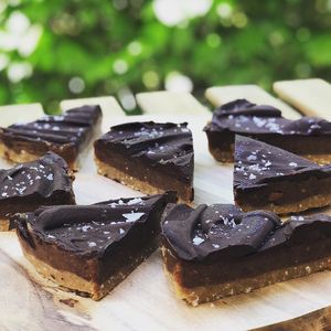 Raw Salted Caramel Cake at mymuybueno Deli in Mallorca