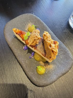 Feed Me, Dish 5: Almond Baked Cheesecake at Green Man's Arms in Carlton