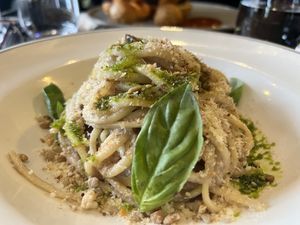 Walnut pinenuts pesto pasta  at Green Man's Arms in Carlton