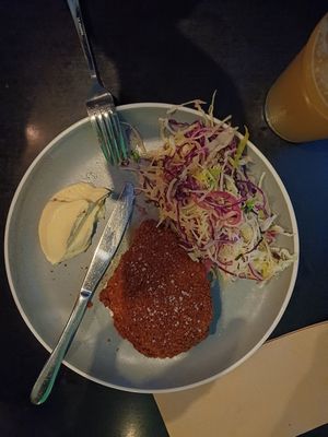 Snitzel at Green Man's Arms in Carlton