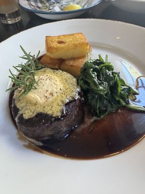 Vegan mushroom eye filletrs  at Green Man's Arms in Carlton