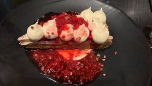 White chocolate cheesecake  at Green Man's Arms in Carlton