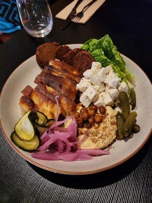 Chorizo plate at Green Man's Arms in Carlton