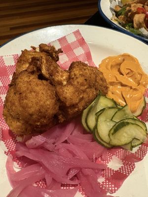 Fried Cauliflower  #Veganuary at Green Man's Arms in Carlton