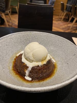 Sticky Date Pudding  #Veganuary at Green Man's Arms in Carlton