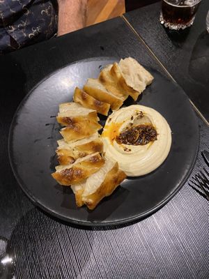 focaccia with chilli oil (sooo creamy!)  at Green Man's Arms in Carlton