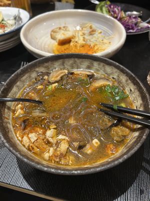 Ramen eaten half way  at Green Man's Arms in Carlton