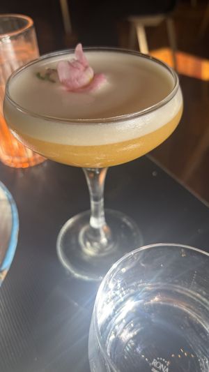 Baby peach mocktail   at Green Man's Arms in Carlton