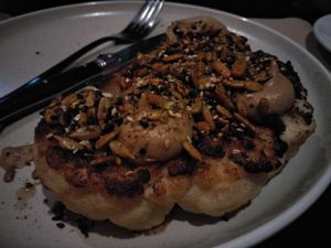 Cauliflower steak at Green Man's Arms in Carlton