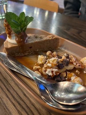 Vegan dessert at Atticus Finch in Rotorua